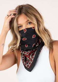 Classy And Fab, Printed Bandana, Bandana Face Mask, Bandana Girl, 23 Style, Scarf Face Mask, Paisley Bandana, Female Mask, Hide Face