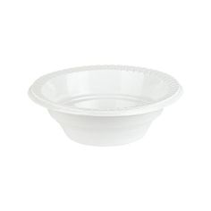 a white bowl on a white background with the lid down and no rim around it