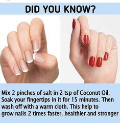 Nail Growth Tips, Natural Nail Care, How To Grow Nails, Nail Growth, Strong Nails, Nail Health, Healthy Nails, Beauty Skin Care Routine