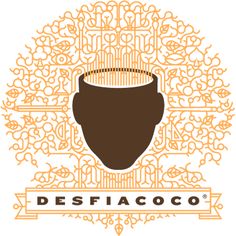 the logo for desfacco, an italian restaurant that is located in front of a circular