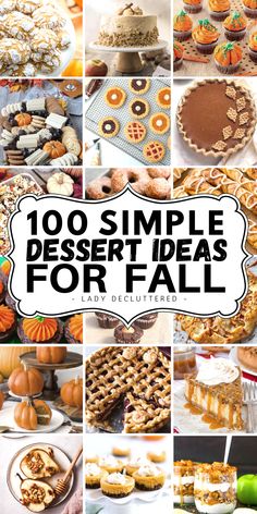 100 Simple Dessert Ideas for Fall Aestethic Recipes, Muffins Halloween, Soup Lasagna, Fall Treats Recipes, Autumn Foods, Chicken French, Complicated Recipes, Halloween Charcuterie, Recipes Halloween