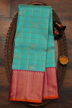 Indian wedding sarees | Pure Zari Kanchipuram Silk Saree | kanjivaram sari online | Samyakk Saree Combinations Color Combos, Pure Chiffon Sarees, Kota Silk Saree, South Silk Sarees