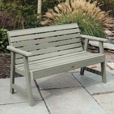 Modern 5ft Outdoor Garden Bench in Eucalyptus Green Modern Bench Outdoor, Round Outdoor Table, Modern Adirondack Chair, Adirondack Rocking Chair, Yard Furniture, Plastic Garden, Rocking Chair Set, Picnic Bench, Balcony Furniture