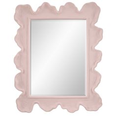 Sea Coral Mirror, Pink-Accessories-High Fashion Home Sea Mirror, Coral Mirror, Uttermost Mirrors, Coral Walls, Contemporary Coastal, Sea Coral, Pink Mirror, Sea Wall, Coastal Design