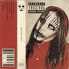 an old cd cover with a woman's face painted like a skeleton and the words, parental advisory explicit content