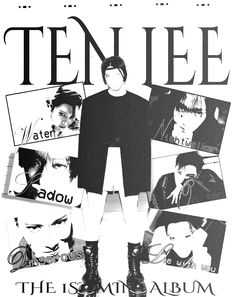 an advertisement for the upcoming album, entitled'ten lee'by artist and musician