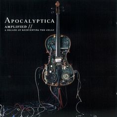 an electronic device with wires attached to it and the words apocalyptica written in