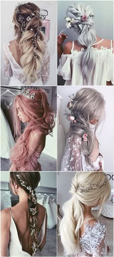 Cute Hairstyles Updos, Loose Braids, Best Wedding Hairstyles, Super Hair, Haircut Hairstyle, Braided Hairstyles For Wedding, Wedding Hairstyles For Long Hair, Plaits, Hair Designs