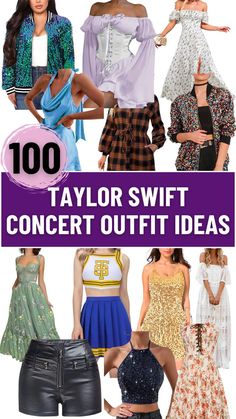 taylor swift concert outfit ideas What To Wear To The Eras Concert, Taylor Swift Concert Outfit Ideas Mom, Outfit Ideas For Taylor Swift Concert, Eras Tour Simple Outfits, 1989 Outfits Ideas, Simple Eras Tour Outfits, Taylor Swift Concert Outfit 1989, Reputation Eras Tour Outfit Ideas