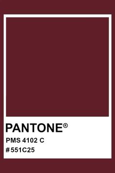 pantone's maroon color is shown in this image