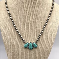 Shop tinasbohoboutiq's closet or find the perfect look from millions of stylists. Fast shipping and buyer protection. Gray beaded necklace measures 18” with an additional 2.5” extender Faux turquoise pendant NWT Same day / next day shipping 5 ⭐️ Seller Western necklace choker southwestern turquoise howlite gray pearls artisan cowboy cowgirl rodeo Yellowstone wrangler jewelry squash blossom Western Jewelry Necklace Turquoise, Teal Jewelry Western, Western Style Beaded Turquoise Necklace, Cowgirl Jewelry Rodeo, Boho Western Jewelry, Western Jewelry Necklace, Jewelry Cowgirl, Jewelry Goals, Turquoise Jewelry Outfit