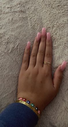 Deep French Tip Nails Square Medium, Milky Pink French Tip Nails, Square Acrylic Nails Medium Length Ideas, Pink Nail With Pink French Tip, Pint French Tip Nails, Pink Tip Nails Coffin, Pink Acrylic French Tips, Pink Medium French Tip Nails, Pink In Pink French Tip Nails