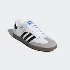 adidas Samba OG Shoes - White | B75806 | adidas US Samba Og Shoes, Looks Adidas, Jean Beige, Samba Shoes, Adidas Samba Og, Platform Converse, Baskets Adidas, Adidas Sneaker, Black Gums