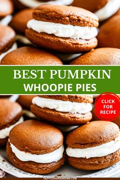 Deliciously Soft Pumpkin Whoopie Pies You Can’t Miss Thanksgiving Recipes Dessert