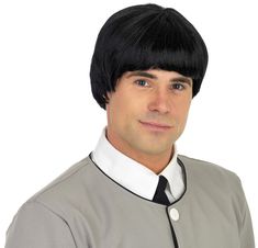 PRICES MAY VARY. Our 60's Band Wig includes short length black wig. Our wigs come in one size which fit most men Our high quality mushroom hair features silky short black wig perfect for a band rocker look and any costume parties. Made with lightest material for a comfortable wear. Founded in 2009 by 3 friends with a passion for costumes, we now have 100s of designs all manufactured to the high standards of quality, fit and design. We have offices in the US, UK and Europe. Perfect for Halloween Mens Wig, Short Black Wigs, Wedding Hair With Cathedral Veil, Bowl Haircuts, Hair With Cathedral Veil, Veil Updo, Rocker Look, Mushroom Hair, Men's Wigs