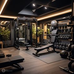 the gym is equipped with equipment for people to use in their own home or apartment