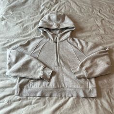 Lululemon Scuba Oversized Half Zip Hoodie M/L Heathered Core Ultra Light Grey Worn A Couple Of Times And In Like New Condition Lululemon Jackets, Lululemon Scuba, Half Zip Hoodie, Club Ideas, Lululemon Jacket, Girls Jacket, Half Zip, Zip Hoodie, Nursing