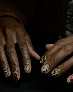 bape manicure  #manicure #nailart #mensnails #bape #bapenails #babymilo Bape Inspired Nails, Manicure Design Ideas Men, Male Manicure Design, Kanye West Nails, Bape Nails Design, Bape Nails Acrylic, Gel Builder Nails Design