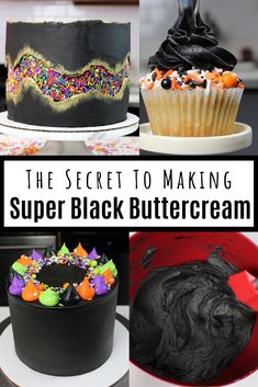 the secret to making super black buttercream