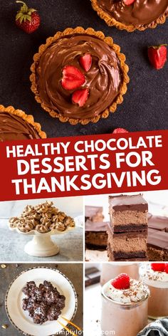 healthy chocolate desserts for thanksgiving