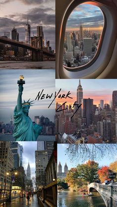 new york collage with the statue of liberty