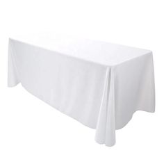 a plain white tablecloth on a white background