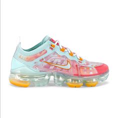 The Air Vapormax 2019 Provides A Snug Fit With A Stretch Woven Upper That Hugs The Foot. The Vapormax Sole Is The Lightest And Most Flexible Air Max Cushioning From Nike Vapormax Air Technology Provides Soft, Lightweight Responsiveness Stretch Textile And Synthetic Upper Adds Lightweight Structure Cushioning Only Where You Need It Allows Optimal Flexibility Midfoot Cage Adds Extra Support Rubber Pods In High-Wear Areas Enhance Durability New With Box No Lid Lightweight Structure, Vapormax 2019, Nike Shoes Air, Nike Vapormax, Air Vapormax, Womens Shoes Sneakers, Snug Fit, Air Max, Nike Shoes