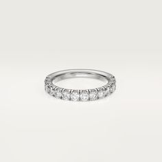 CRB4216500 - Étincelle de Cartier wedding band - Platinum, diamonds - Cartier Cartier Diamond Ring Brilliant Cut, Cartier Diamond White Brilliant Cut Diamond Ring, Cartier White Gold Diamond Ring With Vvs Clarity, Cartier Diamond Rings With Diamond Cut, Cartier Diamond Promise Jewelry, Cartier Brilliant Cut Cubic Zirconia Ring, Cartier Diamond Jewelry With Round Band, Cartier Diamond Jewelry For Promise, Cartier White Gold Cubic Zirconia Rings