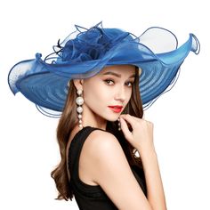 PRICES MAY VARY. Amazing wide brim derby hats with no detachable fascinator come with free headband and hairclip for your different dressing and hairstyle.Get one for more dressing inspiration. Double layer design: organza and hard mesh. UV proof, comfortable, lightweight, breathable and easy to restore shape. Adjustable head circumference.Fit for head circumference about (22"~22.8"). only (0.23lb). Perfect for Tea Party,Wedding , Garden Party, Gatsby Party,Beach party, Race Day Events,Cocktail Summer Party Fedora Costume Hat, Summer Party Fedora Hat, Summer Party Mini Hat With Short Brim, Summer Fedora Hat For Party, Summer Party Brimmed Costume Hats And Headpieces, Summer Party Costume Hats And Headpieces With Brim, Wide Brim Costume Hat For Summer, Summer Party Cloche Boater Hat, Summer Party Mini Hats With Curved Brim