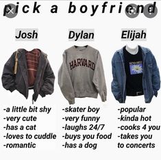 Soft Skater Boy, Pick A Boyfriend, Questions For Friends, I Need Love, Skater Boy, What's Your Style, A Boyfriend