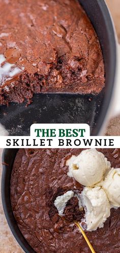 This skillet brownie is one of the fudgiest and most delicious sweet treats you’ll ever have. It is packed with chocolate to satisfy any sweet tooth. Serve this with a generous drizzle of caramel or a few scoops of vanilla ice cream for one of the most luxurious homemade desserts ever!
​
​