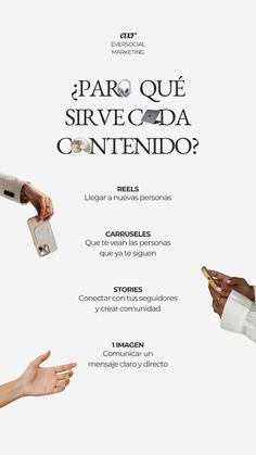 a poster with two hands reaching out to each other, and the words'para que sirve oda contendo?