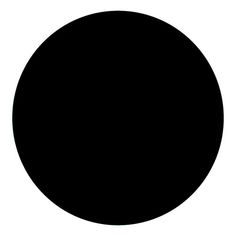 a black circle on a white background