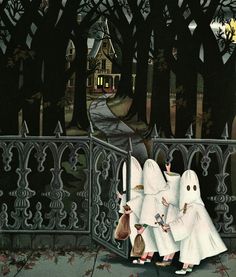 the new yorker magazine cover shows two ghost children