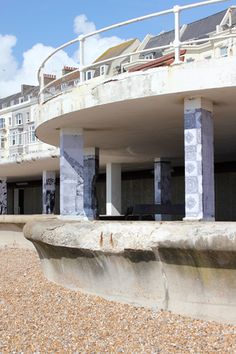 the building has many balconies on it