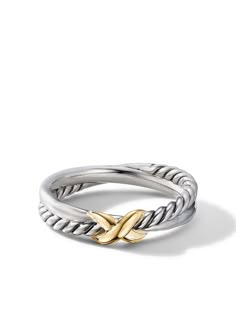 David Yurman Petite X Ring David Yurman Rings, David Yurman Ring, X Ring, Layered Design, Demi Fine Jewelry, Xmas Ideas, Fine Rings, Fine Earrings, Yellow Gold Ring