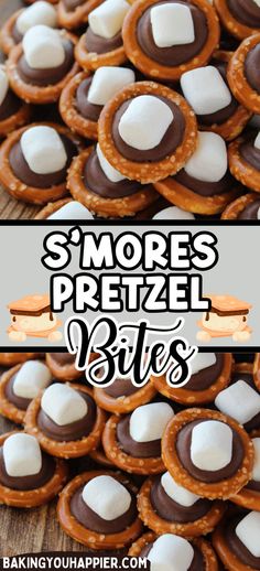 s'mores pretzel bites are the perfect treat for any party or celebration