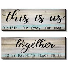 PRICES MAY VARY. What you will receive: you will receive 2 pieces home decorative signs in different styles, and they have the same size, each of them measures approx. 4.7 x 13.8 inch, and 0.28 inch in thickness, enough quantity and same size for you to satisfy your decorative needs and make your home more artistic Different sayings on 2 signs: the farmhouse entryway signs are printed on the different sayings, one is together is my favorite place to be, and the other is this is us, our life, our Wood Entryway, New Home Presents, Wooden Wall Signs, Entryway Signs, Farmhouse Entryway, Family Wall Decor, Rustic Wooden Sign, Rustic Wood Walls, Rustic Blue