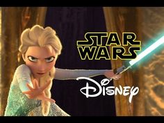 the character from disney's animated movie, star wars is shown in front of a background