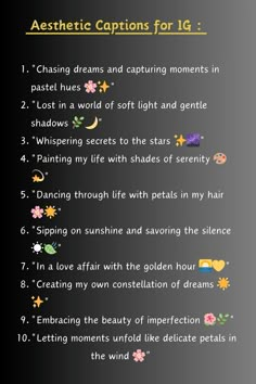 the poem is written in english and has pictures of flowers, stars, and moon on it