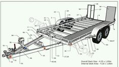 an image of a trailer with wheels and axles