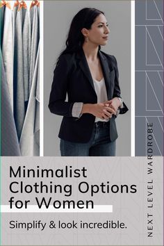 Ready to curate a minimalist wardrobe and minimalist style? More outfits with less stuff in your closet? Here are my favorite minimalist clothing options for women. About capsule wardrobe, capsule work wardrobe essentials, wear to work outfits that are simple and stylish. Minimalist Business Casual Minimal Classic Work Outfits, Capsule Work Wardrobe, Wear To Work Outfits, Petite Capsule Wardrobe, Work Travel Outfit, Classic Work Style, Minimalist Outfits Women, Minimalist Clothing Brands, Business Capsule Wardrobe