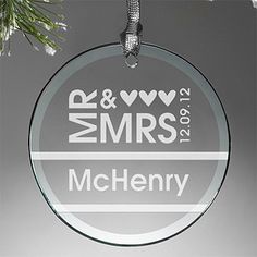 a glass ornament with the words in loving memory on it