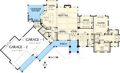 the floor plan for this luxury home