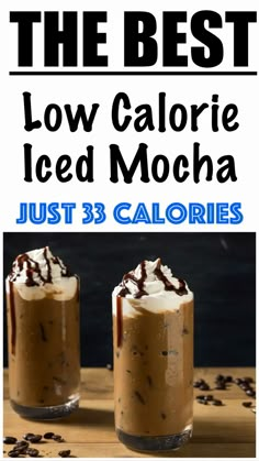 the best low calorie iced mocha just 3 calories and it's delicious