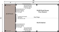 the floor plan for a mobile home with two rooms and one living room in it