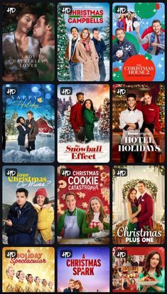 the christmas movies are on display in this screenshote screen shot from an iphone