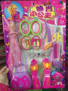 the barbie doll is in its box with accessories