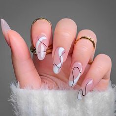 Colorful Nails, Casual Nails, Her Nails, Almond Nails Designs, Almond Acrylic Nails, Classy Nails, Short Acrylic Nails, Nail Arts