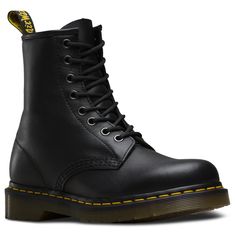 The 1460 is the original Dr. Martens boot. The boot's recognizable DNA looks like this: 8 eyes, grooved sides, a heel-loop, yellow stitching, and a comfortable, air-cushioned sole— and now, it comes in a soft, supple leather with gunmetal eyelets. DETAILS Classic Doc's DNA is in full effect, with visible stitching, grooved sides and a scripted heel-loop Built on the iconic Dr. Martens air-cushioned sole, which is oil and fat resistant with good abrasion and slip resistance Martens Boots, Mens Leather Boots, Zara Fashion, Vans Authentic, Doc Martens, Black Leather Boots, Nike Zoom, Dr. Martens Boots, Timberland Boots